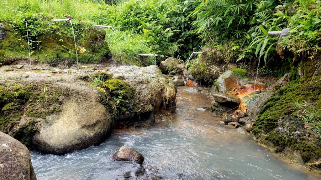 Natural hot spring in Bali