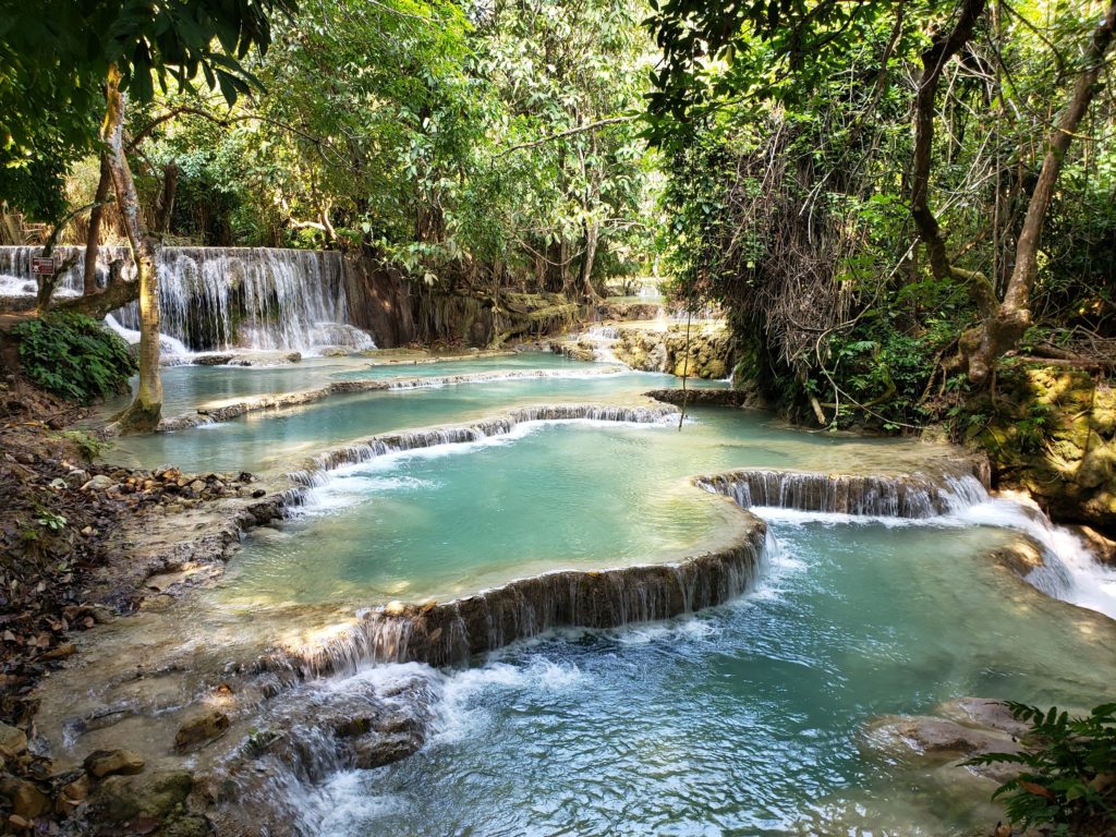 Laos Writing Spot: Kouang Si Waterfalls
