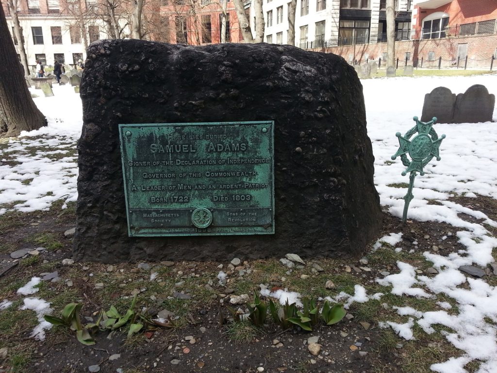 Samuel Adams Grave in Boston
