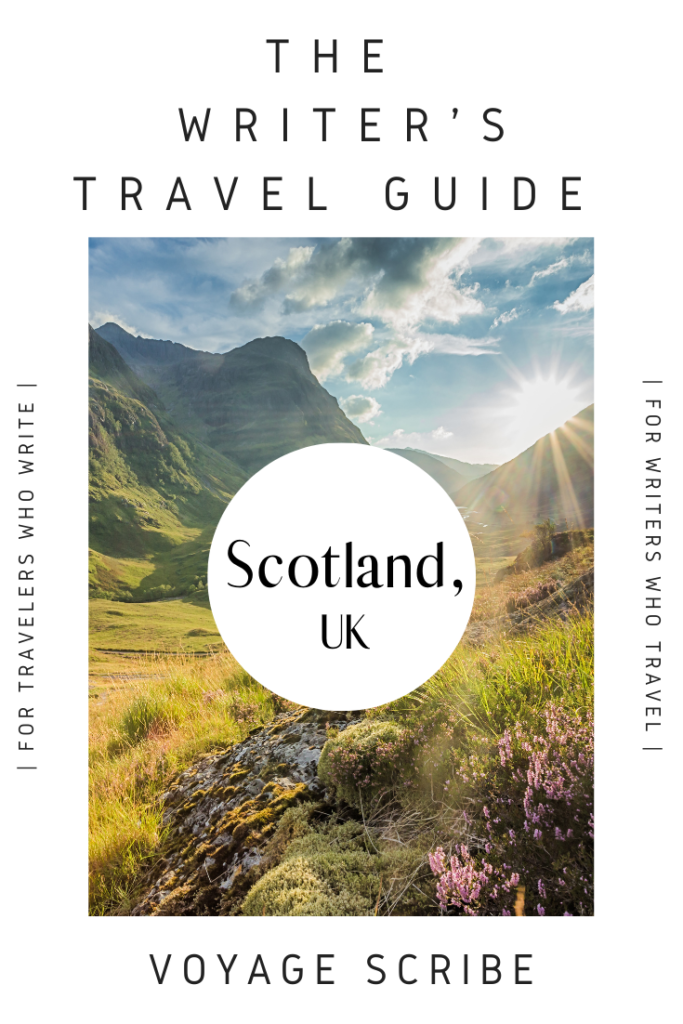 Writer's Travel Guide to Scotland Pin