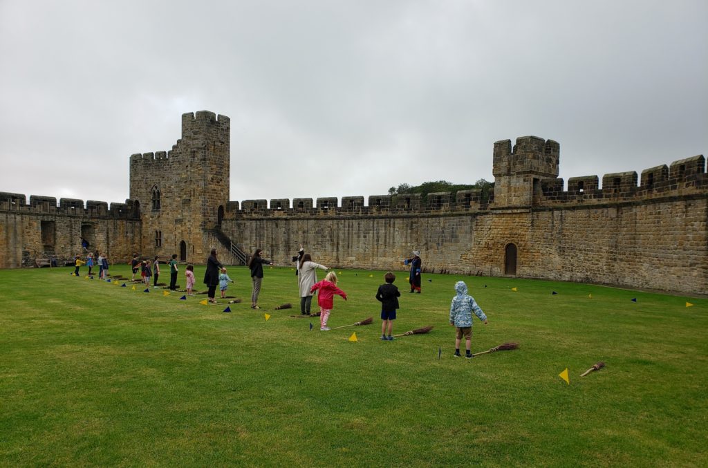 Flying lessons at Alnwick Castle, Harry Potter film location of Harry's first flying class