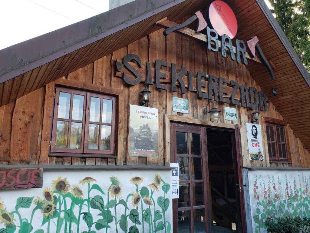 Bar Siekierezada, one of the best writing spots in Bieszczady, Poland