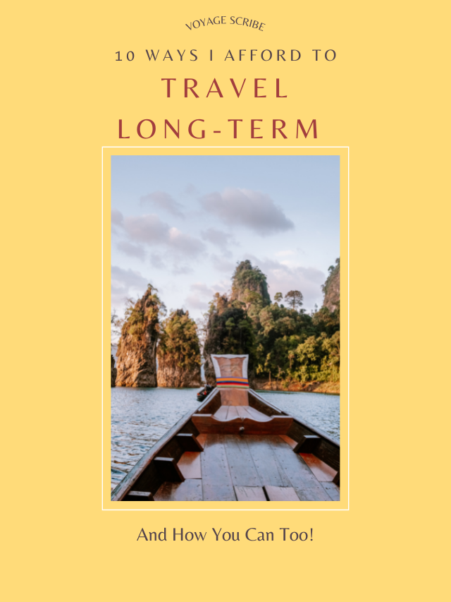 How to Afford Long-Term Travel