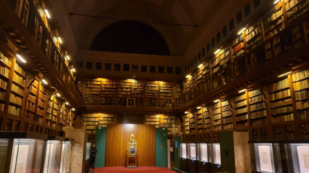 Ambrosiana Library; full of old books and da Vinci's notes
