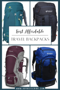Best Affordable Travel Backpacks Pin