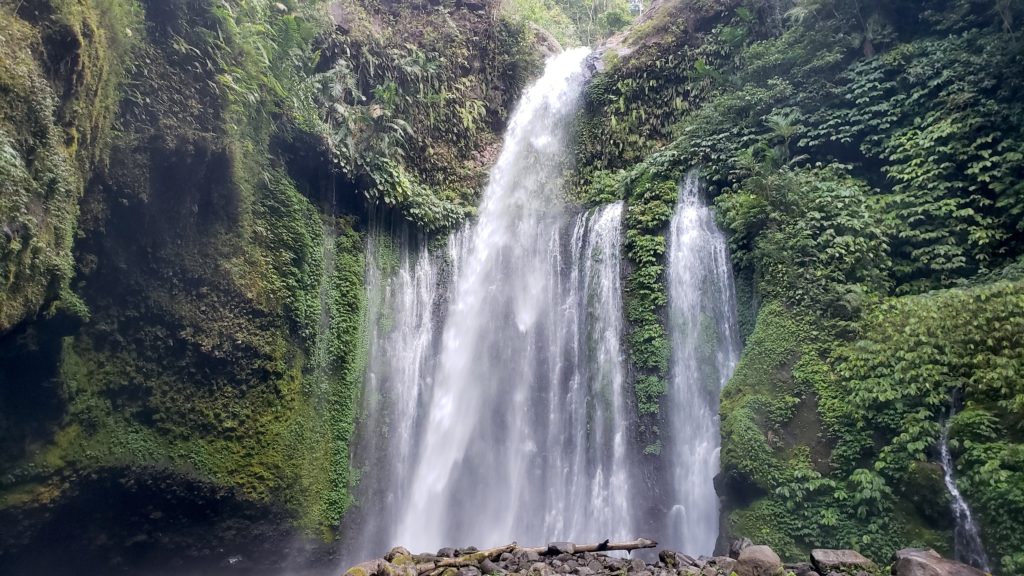 Best waterfall to travel to in Lombok, Indonesia