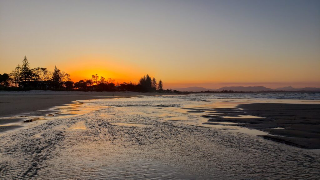 Sunset at Byron Bay on the East Coast of Australia